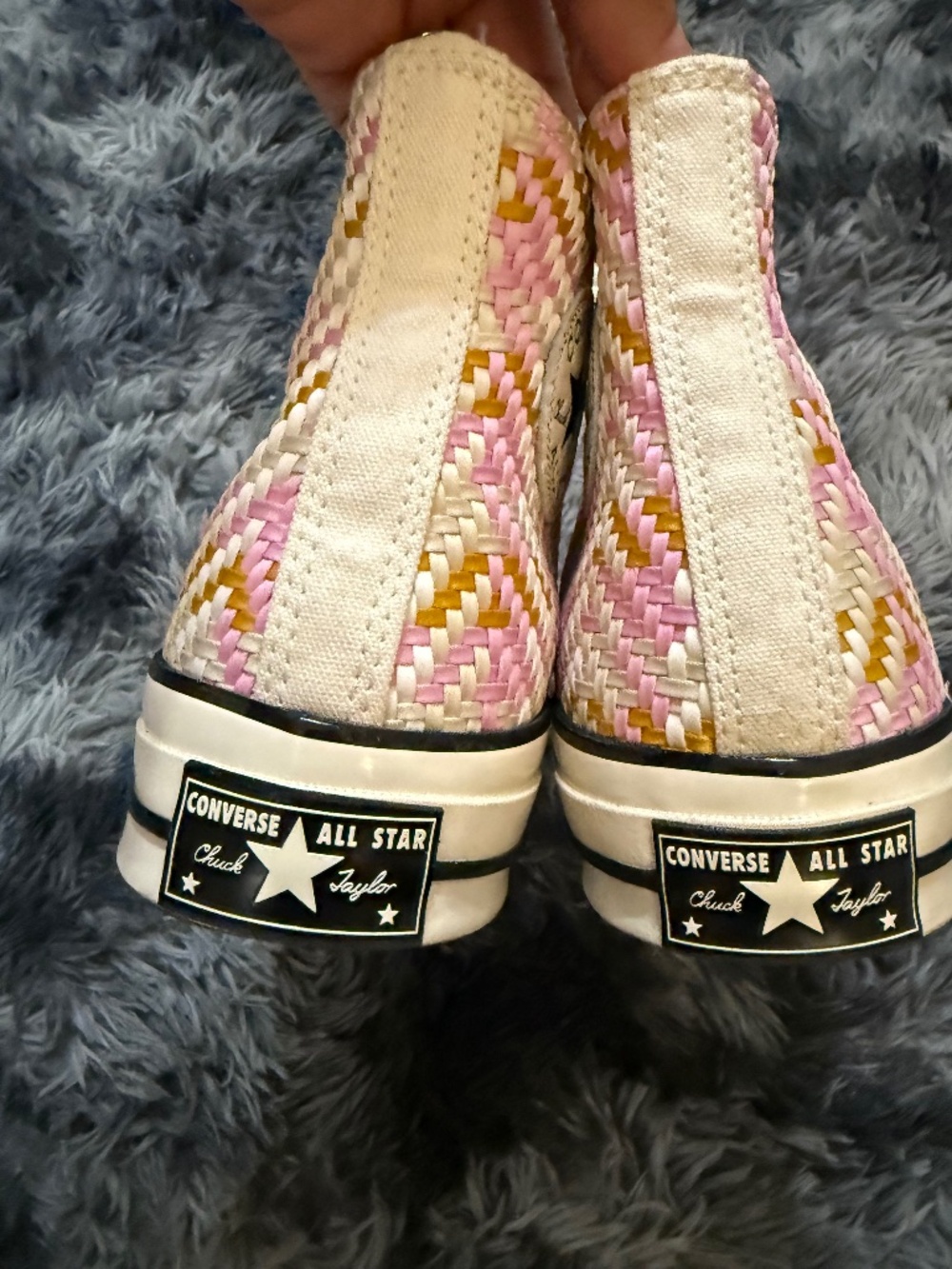Converse All Star Pink Patterned 9.5 Women - Picture 3 of 5